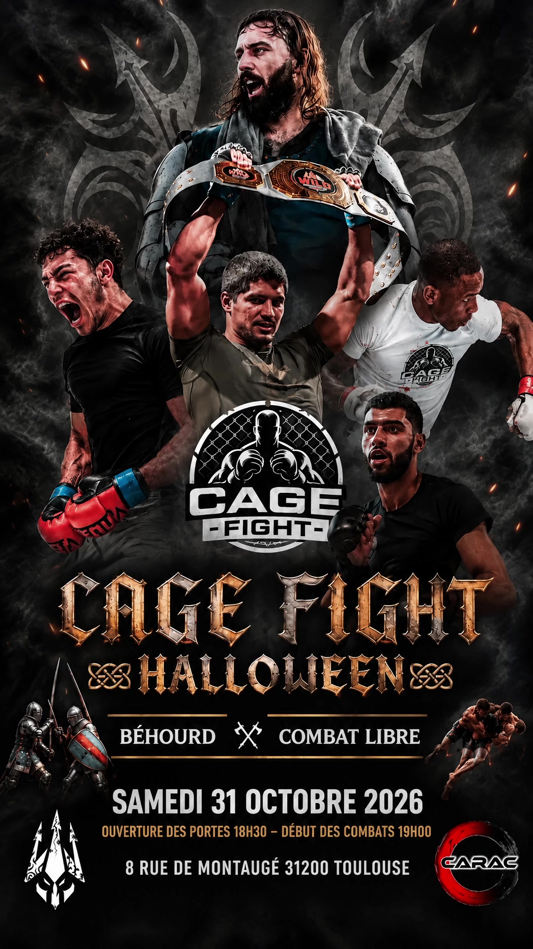 Affiche Cage Fight Halloween, samedi 31 octobre 2026, Toulouse